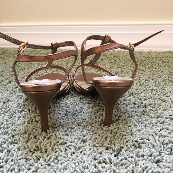 Bronze Sandal Low Heels - Picture 4 of 5